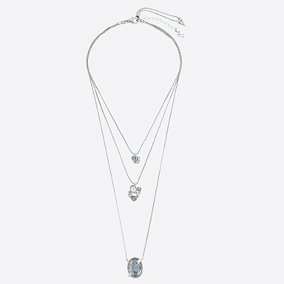 Colar Triplo Básica Prata