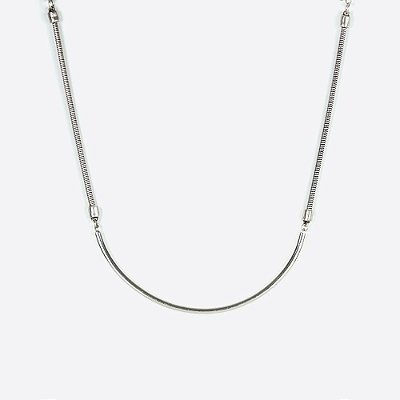 Colar Chocker Estruturado Prata
