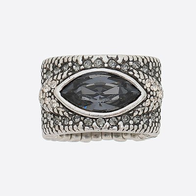 Anel Navete Básica Prata