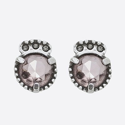 Brinco Esfera Rose Básica Prata