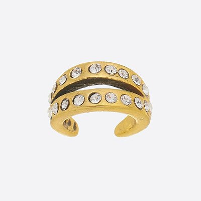 Piercing Fake Aros Básica Ouro