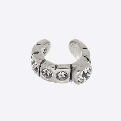 Piercing Fake Cravejado Básica Prata