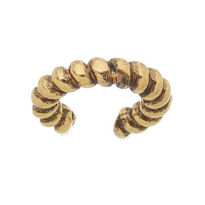 Piercing Fake Trançado Ouro