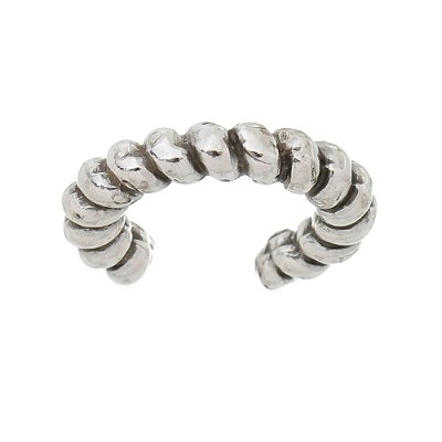 Piercing Fake Trançado Prata