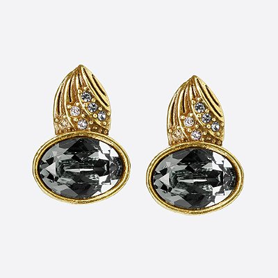 Brinco Oval Básica Ouro