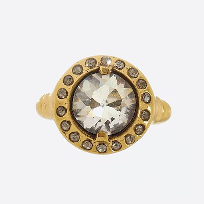 Anel Crystal Básica Ouro