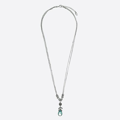 Colar Longo Turmalina Tasmin Prata