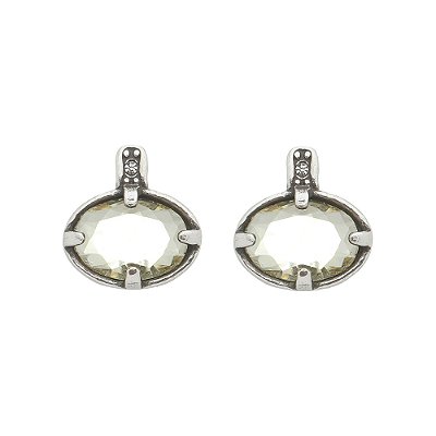 Brinco Oval Meredith Prata