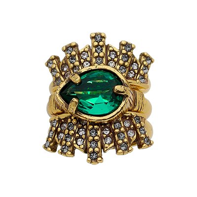 Anel Triplo Dinasty Ouro