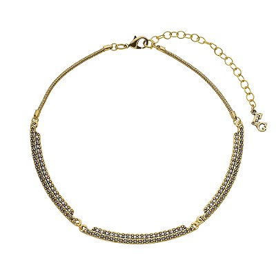 Colar Choker Delicada Dinasty Ouro