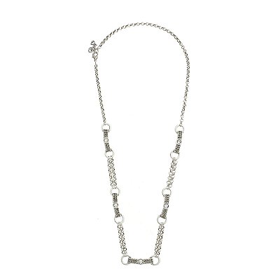 Colar Design Gatsby Prata