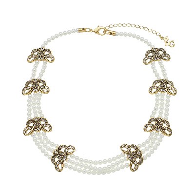 Colar Choker Pérolas Grace Ouro