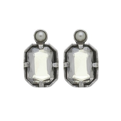Brinco Crystal Grace Prata