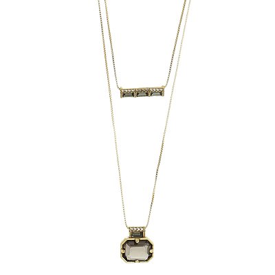 Colar Duplo Bessie Ouro