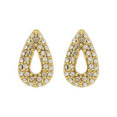 Brinco Strass Kahlo Ouro