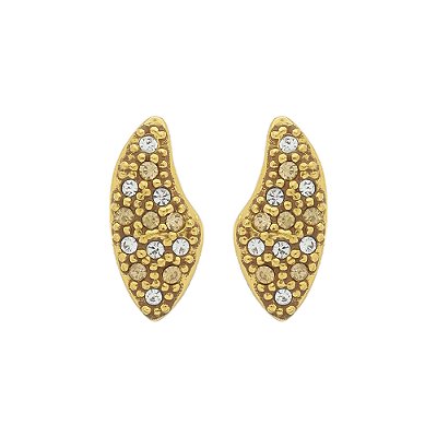 Brinco Strass Bangarole Ouro