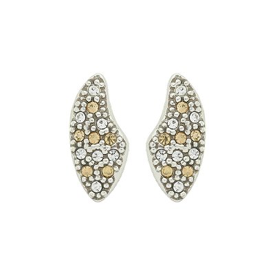 Brinco Strass Bangarole Prata