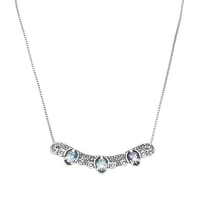 Colar Delicado Ross Prata