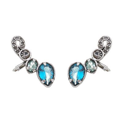 Brinco Earcuff Indicolite Ross Prata