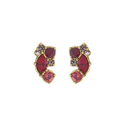 Brinco Formas Color Vitrais Ouro