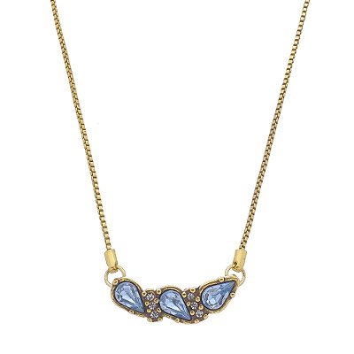 Colar Delicado Gota Vitrais Ouro