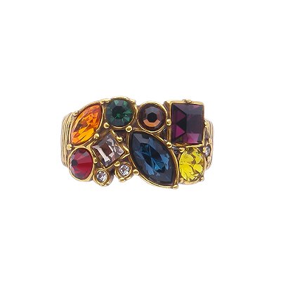 Anel Design Color Vitrais Ouro