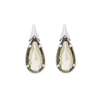 Brinco Gota Klimt Prata