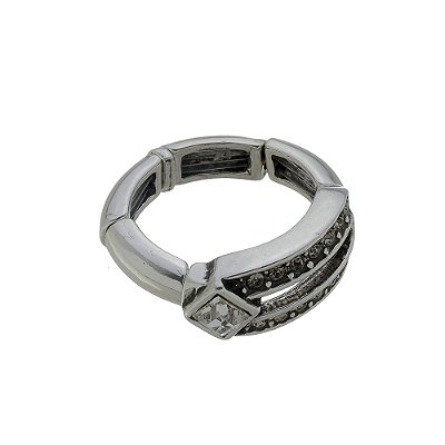 Anel Strass Khalifa Prata