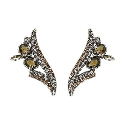 Brinco Earcuff Zambia Prata