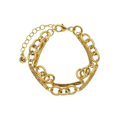 Pulseira Dupla Zambia Ouro