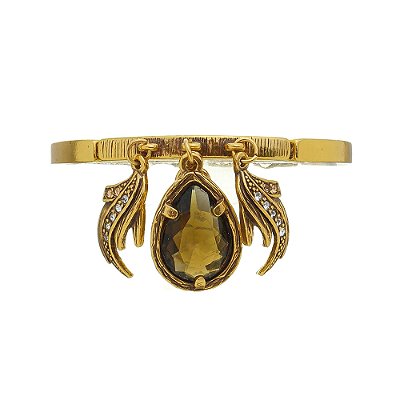 Pulseira Pingentes Zambia Ouro