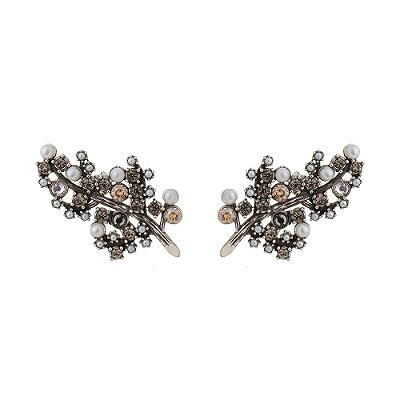 Brinco Ear Cuff Conceito Hanami Prata