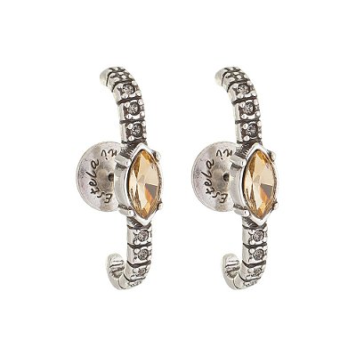 Brinco Ear Hook Navete Empire Prata