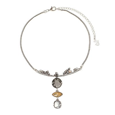 Colar Choker Hanami Prata