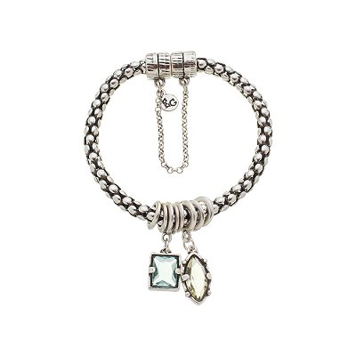 Pulseira Pingentes Empire Prata