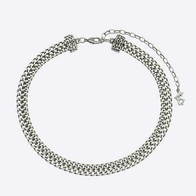 Colar Chocker Prata