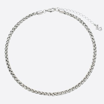 Colar Chocker Elos Básica Prata