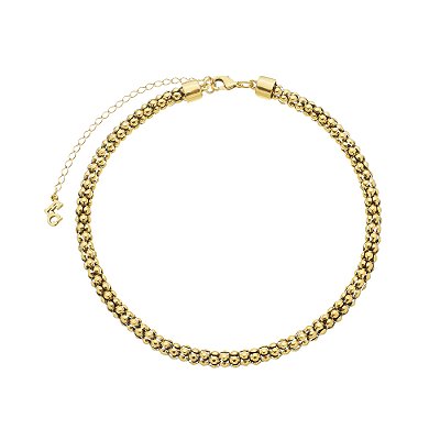 Colar Chocker Grossa Básica Ouro