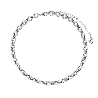 Colar Chocker Grumet Básica Prata