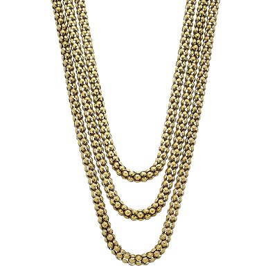 Colar Correntaria Fina Básica Ouro