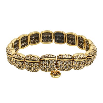 Pulseira Strass Serata Ouro