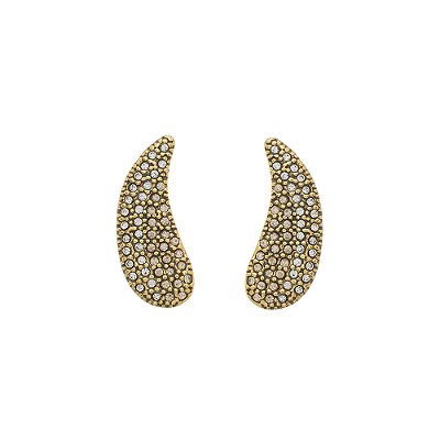 Brinco Médio Strass Sorella Ouro