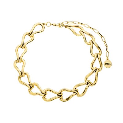 Colar Choker Liso Allora Ouro
