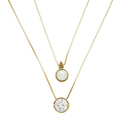 Colar Duplo Kaari Ouro