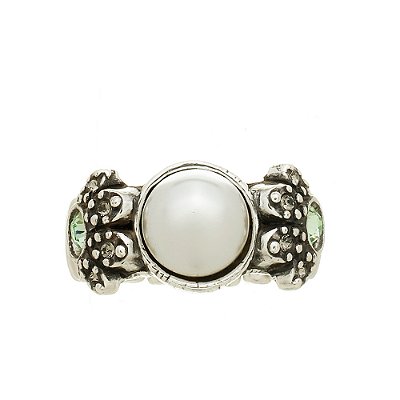 Anel Pérola Kaari Prata