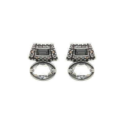 Brinco Cristal Amorae Prata