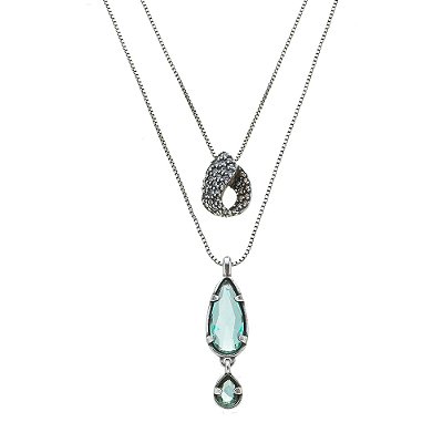 Colar Duplo Iara Prata