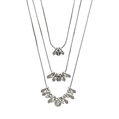 Colar Triplo Parintins Prata