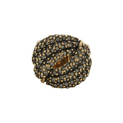 Anel Strass Pitanga Ouro