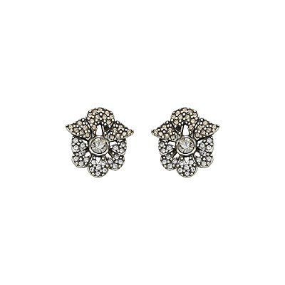 Brinco Flor Cobogó Prata